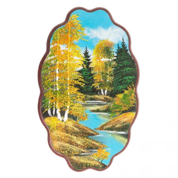 Панно с рисунком из камня &amp;quot;Осенний пейзаж&amp;quot; 45х29 см 119587