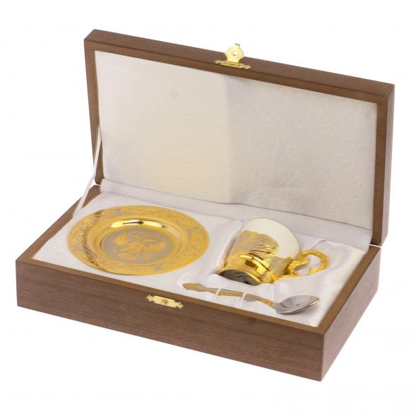 Кофейный набор &amp;quot;Герб РФ&amp;quot; 80 мл Златоуст 126239