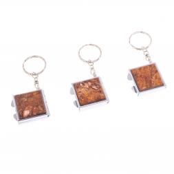 Складное зеркало брелок авантюрин квадратное