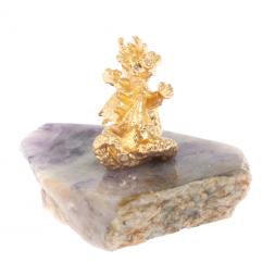 Сувенир на подставке из флюорита "Дракоша"