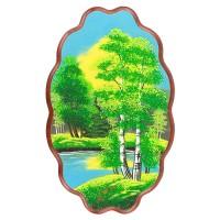 Панно с рисунком из камня &amp;quot;Летний пейзаж&amp;quot; 45х29 см