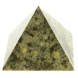 Пирамида 5,5х5,5х5 см камень змеевик