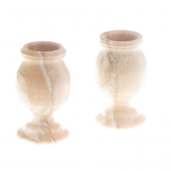 Ваза из газганского мрамора 9х9х16 см 124522