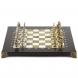 Шахматы сувенирные &amp;quot;Рыцари&amp;quot; доска 28х28 см змеевик мрамор 120771