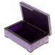 Шкатулка из камня чароит 14х8,5х4,5 см 125723