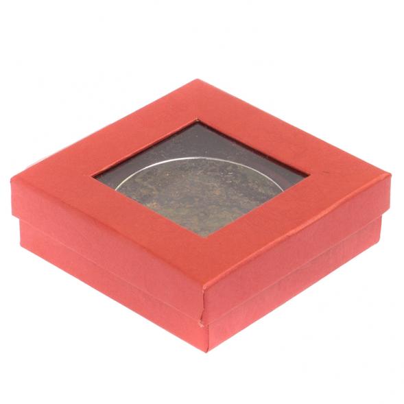 Карманное зеркальце из камня офит цвет серебро 126162