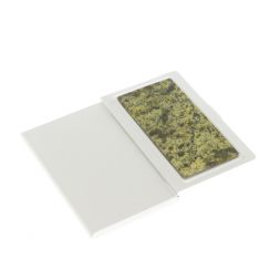 Карманная визитница со змеевиком цвет серебро