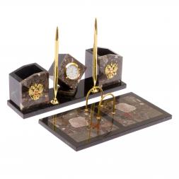 Письменный набор &amp;quot;Куб&amp;quot; из конгломерата