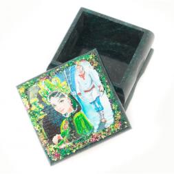 Шкатулка "Хозяйка медной горы" 10х10х6 см
