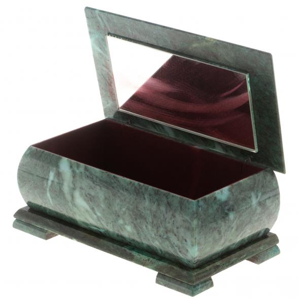 Шкатулка &amp;quot;Хозяйка медной горы&amp;quot; змеевик 25х13,5х11 см 124665