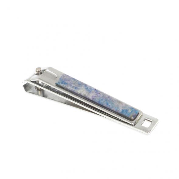 Кусачки для ногтей с камнем иркутский лазурит 127243