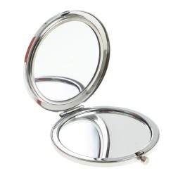 Зеркало круглое из камня авантюрин цвет серебро