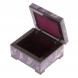 Шкатулка из камня чароит 7,5х6,5х4 см 125725