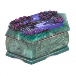 Шкатулка с рисунком "Рассвет" 17х10,5х7 см