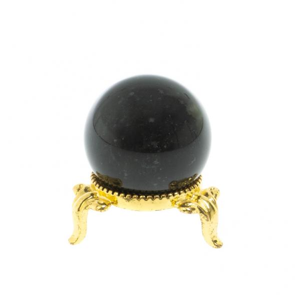 Шар 3 см из черного змеевика 128269
