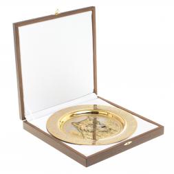 Тарелка с гравюрой "Волк" 22,5 см Златоуст