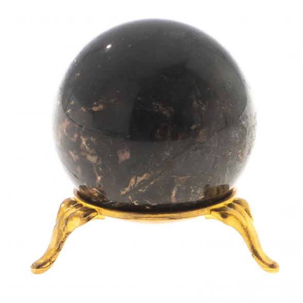 Шар из родонита черный 5 см 124740
