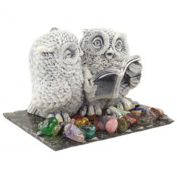 Сувенир &amp;quot;Совы с книгой&amp;quot; из мрамолита