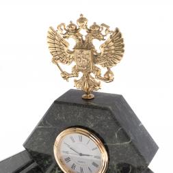 Письменный набор &amp;quot;Герб РФ&amp;quot; камень змеевик