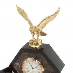 Настольный набор &amp;quot;Орел&amp;quot; из конгломерата с бюваром и лотком А4