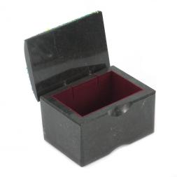 Шкатулка "Сундучок" змеевик рисунок зима 10х6,5х6,5 см