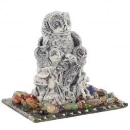 Сувенир &amp;quot;Сова с совятами&amp;quot; из мрамолита