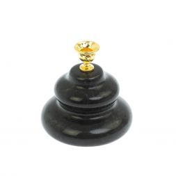 Подсвечник церковный из черного змеевика 5х5 см