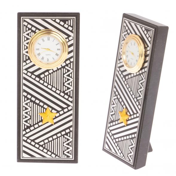 Часы &amp;quot;Погон генерал&amp;quot; цвет серебро камень змеевик прямоугольные 113532