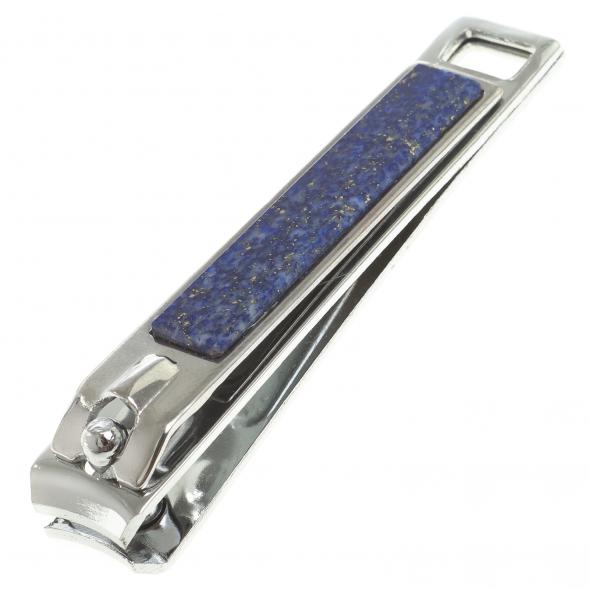 Кусачки для ногтей с камнем лазурит 123859