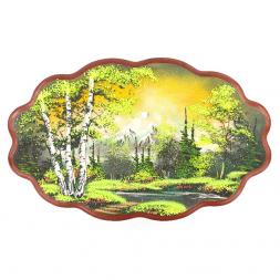 Панно с рисунком из каменной крошки &amp;quot;Летняя ночь&amp;quot; 45х29 см