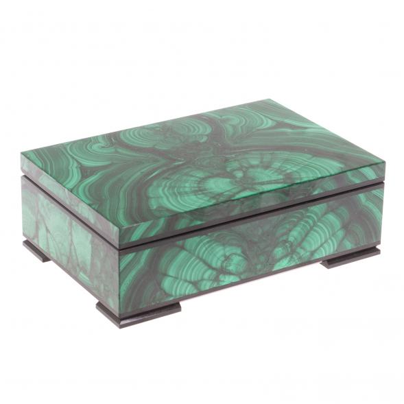 Шкатулка из малахита &amp;quot;Классика&amp;quot; 15х10х5,5 см 126556