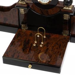 Настольный набор &amp;quot;Орёл&amp;quot; камень обсидиан