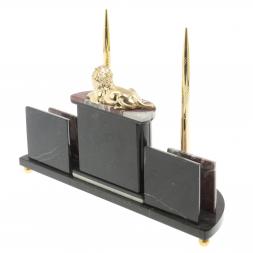 Письменный набор с визитницами &amp;quot;Лев&amp;quot; креноид