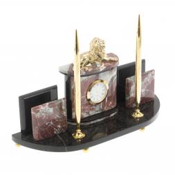 Письменный набор с визитницами &amp;quot;Лев&amp;quot; креноид