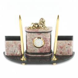 Письменный набор с визитницами &amp;quot;Лев&amp;quot; креноид