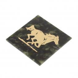 Магнит "Скачущая лошадь" из змеевика