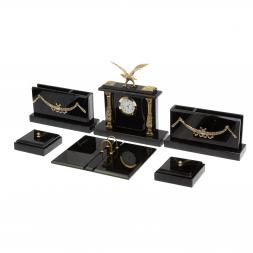 Настольный набор для руководителя &amp;quot;Орёл&amp;quot; черный обсидиан