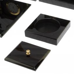 Настольный набор для руководителя &amp;quot;Орёл&amp;quot; черный обсидиан