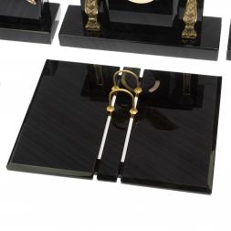 Настольный набор для руководителя &amp;quot;Орёл&amp;quot; черный обсидиан