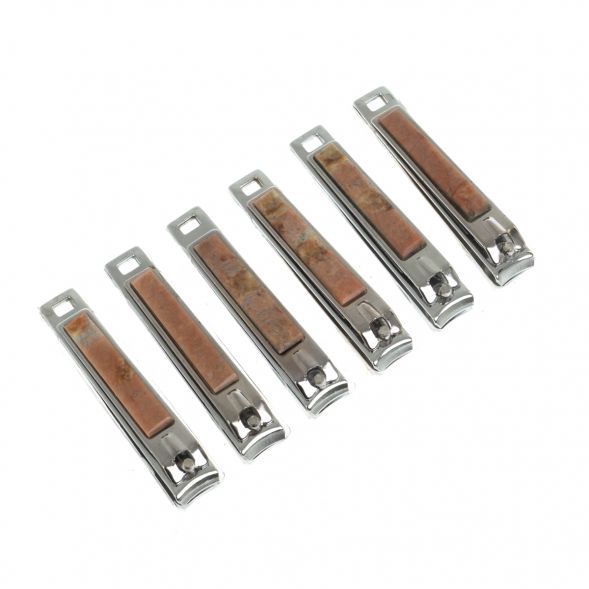 Кусачки для ногтей с камнем пегматит 129177