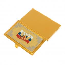 Визитница карманная &amp;quot;Герб России&amp;quot; Златоуст