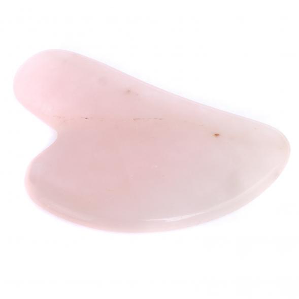 Подарочный набор роликовый массажер и скребок гуаша из розового оникса 125650