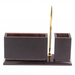 Письменный мини-набор "Герб России" камень лемезит