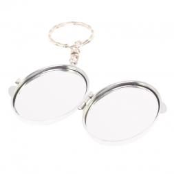 Складное зеркало брелок из мусковита овальное