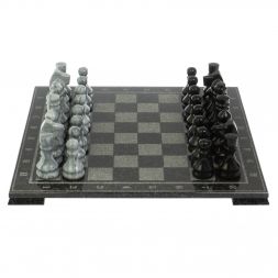 Шахматы "Традиционные" мрамор гравировка 41х41 см