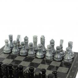 Шахматы "Традиционные" мрамор гравировка 41х41 см