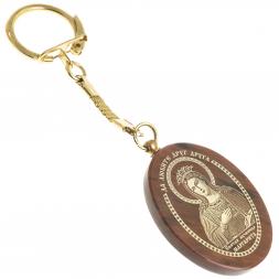 Брелок-оберег с молитвой &amp;quot;Святая Маргарита&amp;quot; камень обсидиан