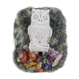 Магнит из мрамолита "Сова"