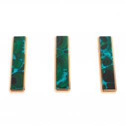 Электронная зажигалка USB камень малахит с хризоколлой