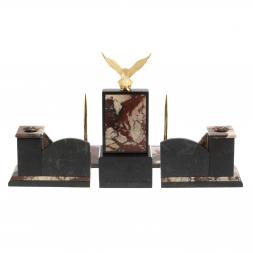 Настольный набор &amp;quot;Горный орел&amp;quot; из камня креноид